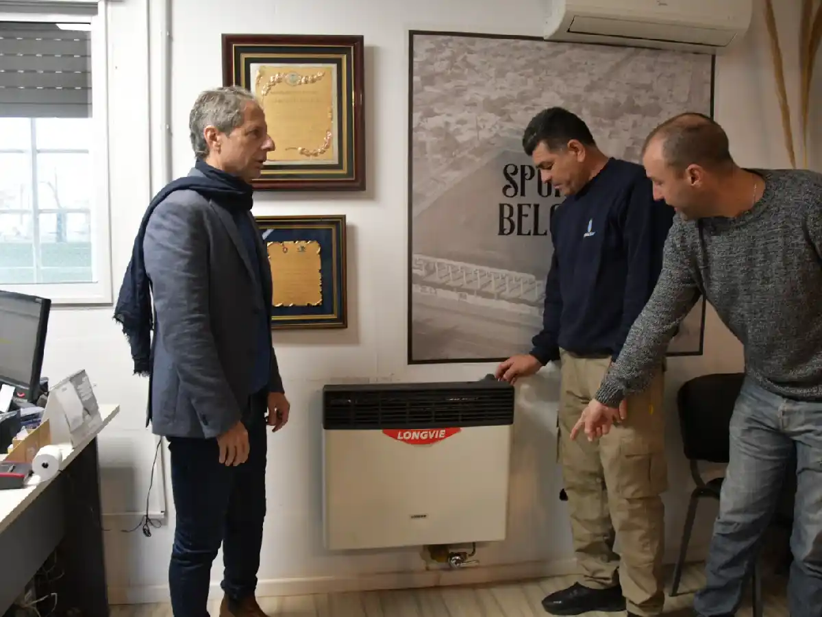 Se inauguró el servicio de gas natural en el club Sportivo Belgrano