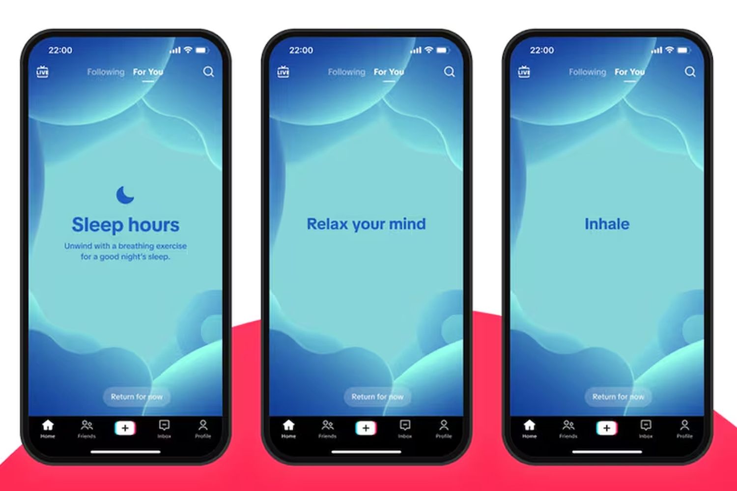 TikTok añadió ejercicios de meditación nocturnos para ayudar a los adolescentes a desconectarse