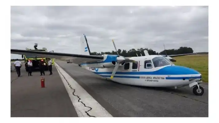 Un avión averiado de la VI Brigada Aérea obligó el cierre del aeropuerto de Mar del Plata
