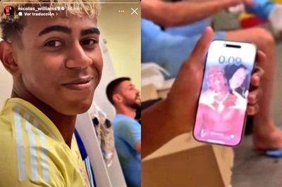 Lamine Yamal mostró su fondo de pantalla: ¡tiene una foto con Nicki Nicole!