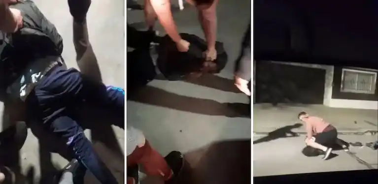 Un vecino mantiene inmovilizado al ladrón de autos, en La Plata.