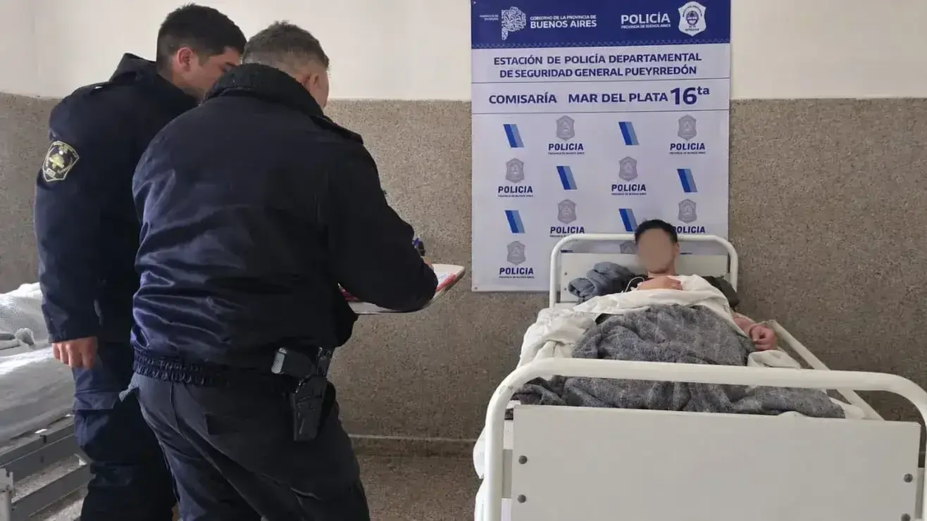 El ladrón fue detenido mientras estaba internado