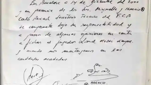 Todo un visionario: subastan la servilleta con la que Barcelona fichó a Messi