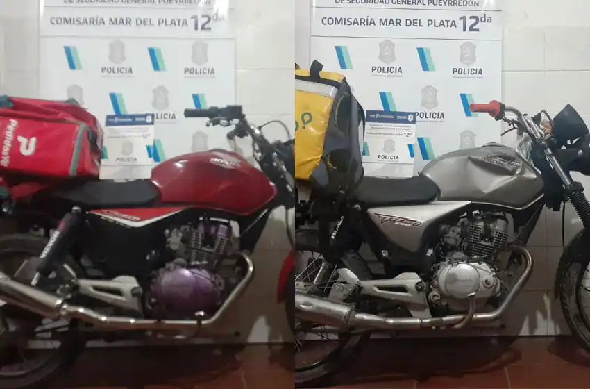 Usaban motos de repartidor y asaltaron un polirrubro