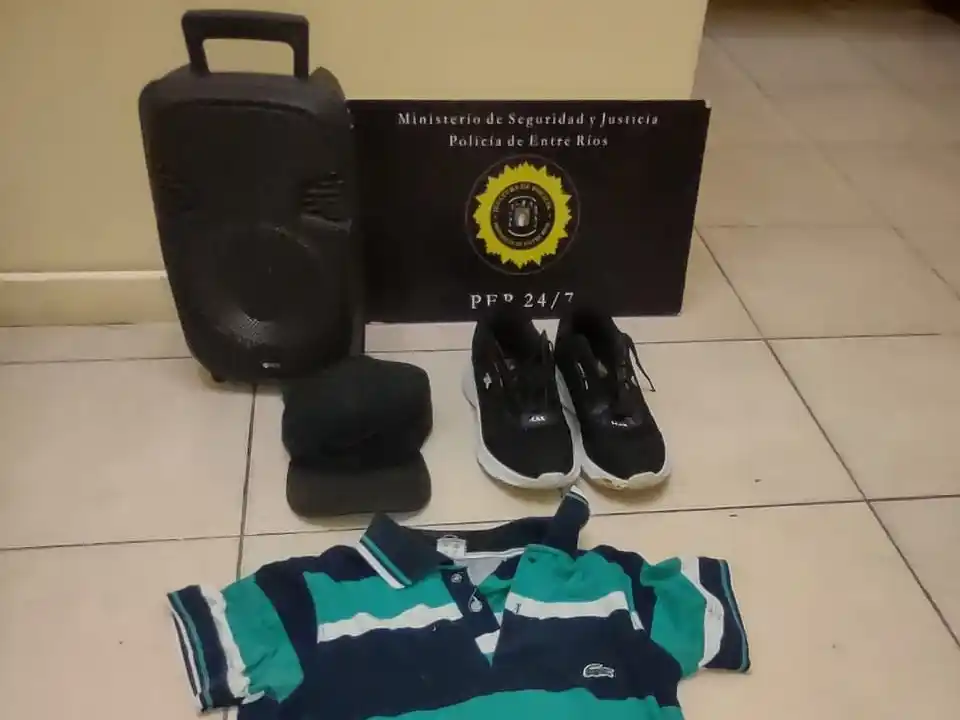 Recuperan motovehículo robado y otros elementos sustraídos