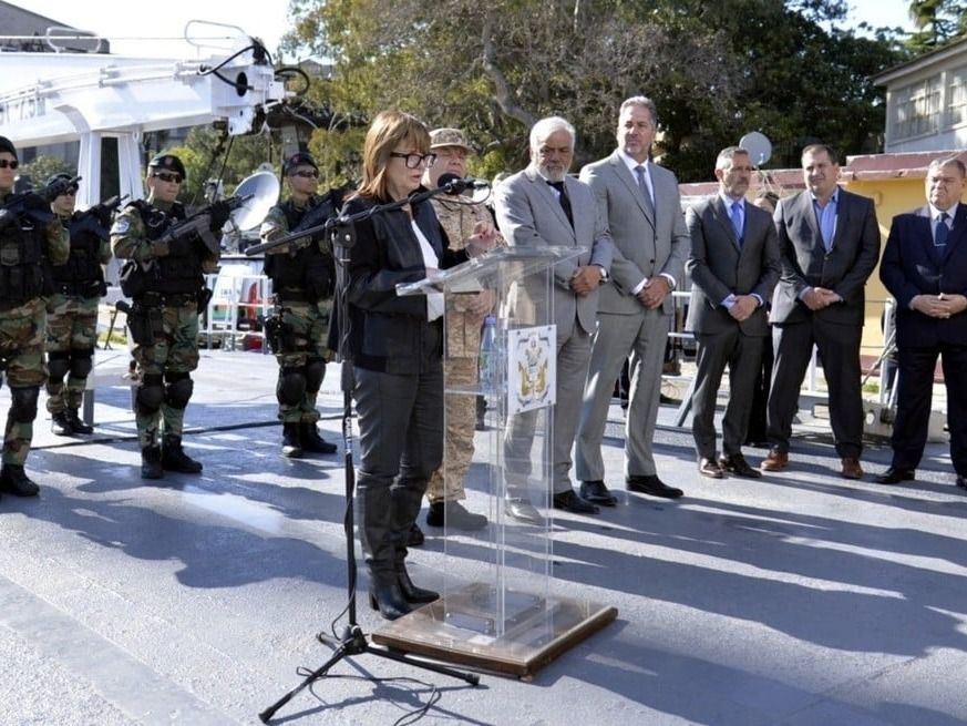 El acto central se desarrolló en la Isla del Cerrito, en Chaco. Foto: Prensa Seguridad