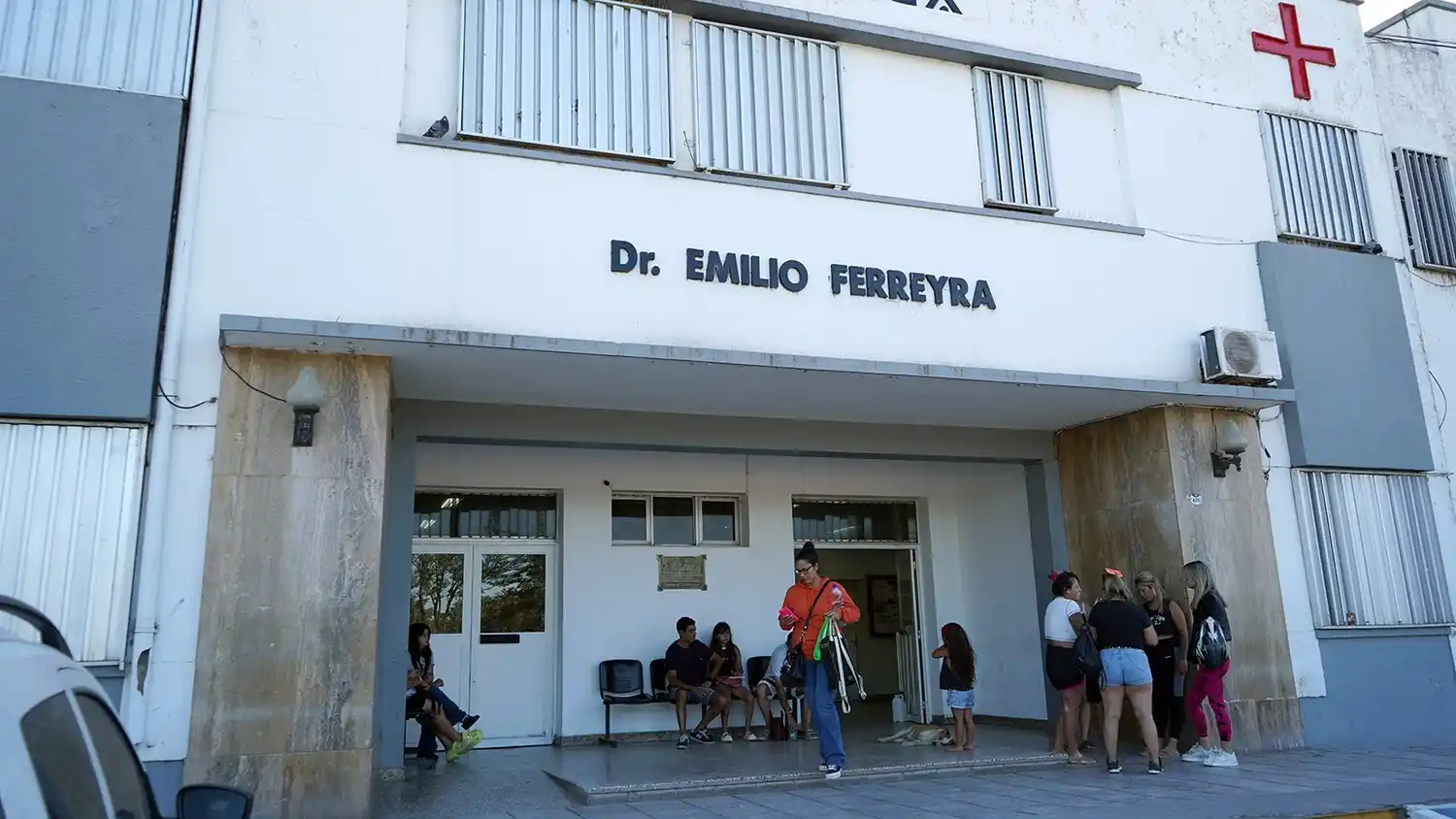 La menor fue llevada al hospital