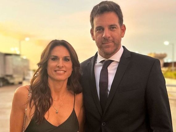 Del Potro y Sabatini, en un partido de exhibición