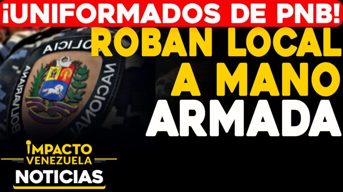 ¿Polichoros? Captan en cámaras a supuestos policías robando en una ferretería en Caracas