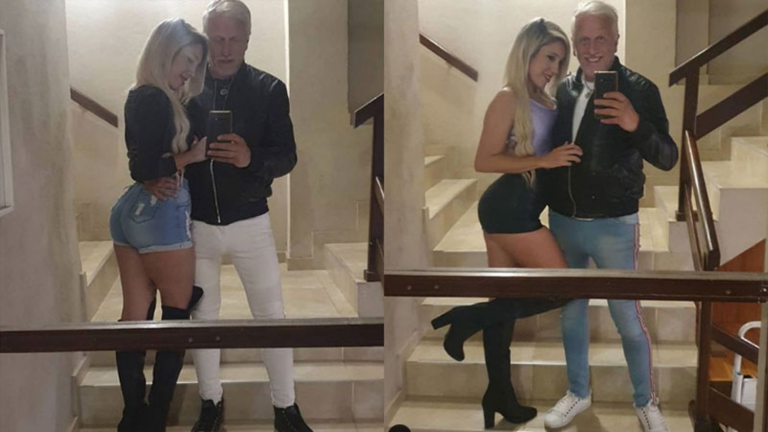 El padre de Wanda Nara presentó a su nueva novia, 28 años menor que él