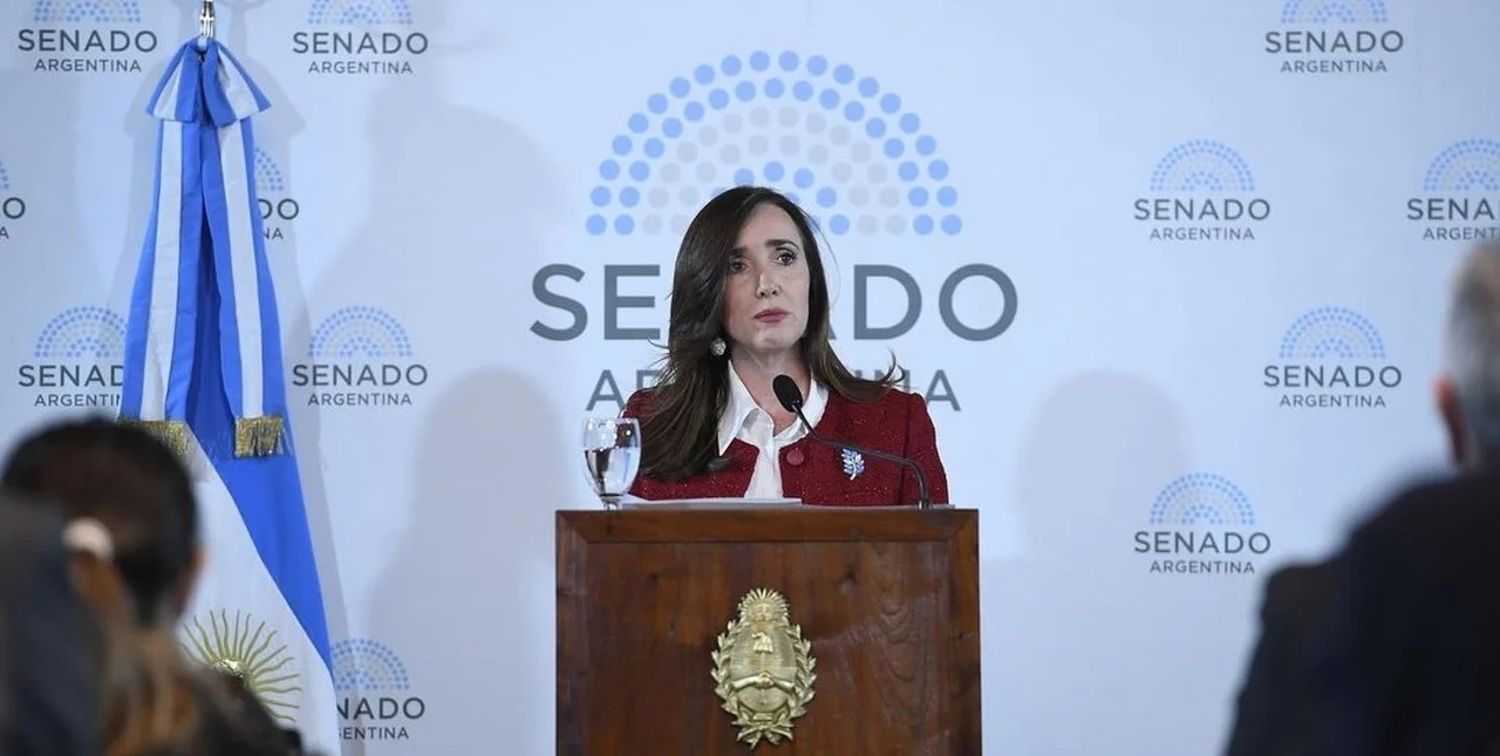 Victoria Villarruel cuestionó en duros términos el acuerdo del Gobierno con el Reino Unido para la reapertura del diálogo por las Islas Malvinas. Foto: HCSN.