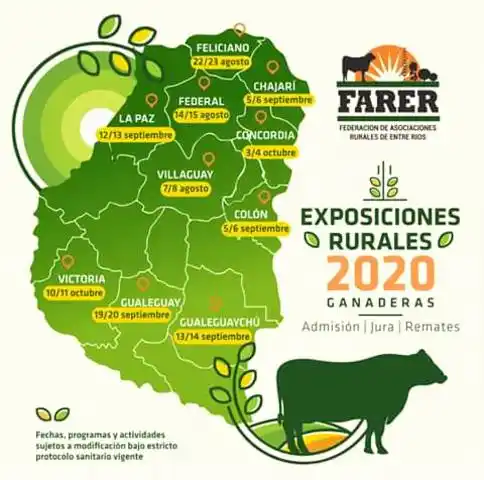 Expo rurales 2020: productores entrerrianos resolvieron cuándo y cómo serán