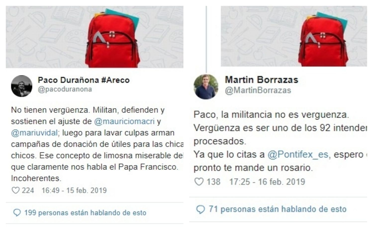 Duro cruce entre Durañona y la UCR de Areco: "Vergüenza es estar procesado"
