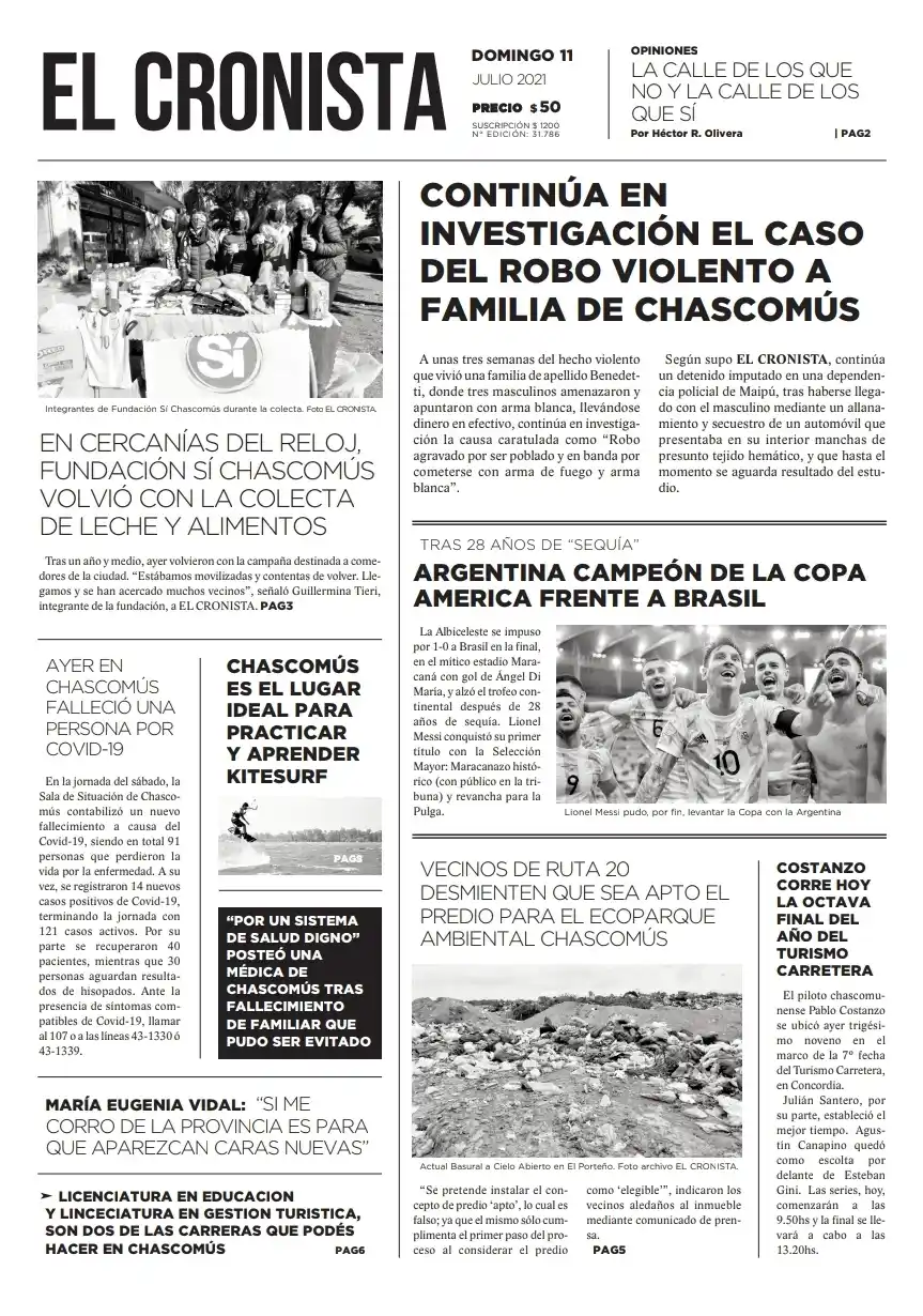 Tapa 11 de julio 2021