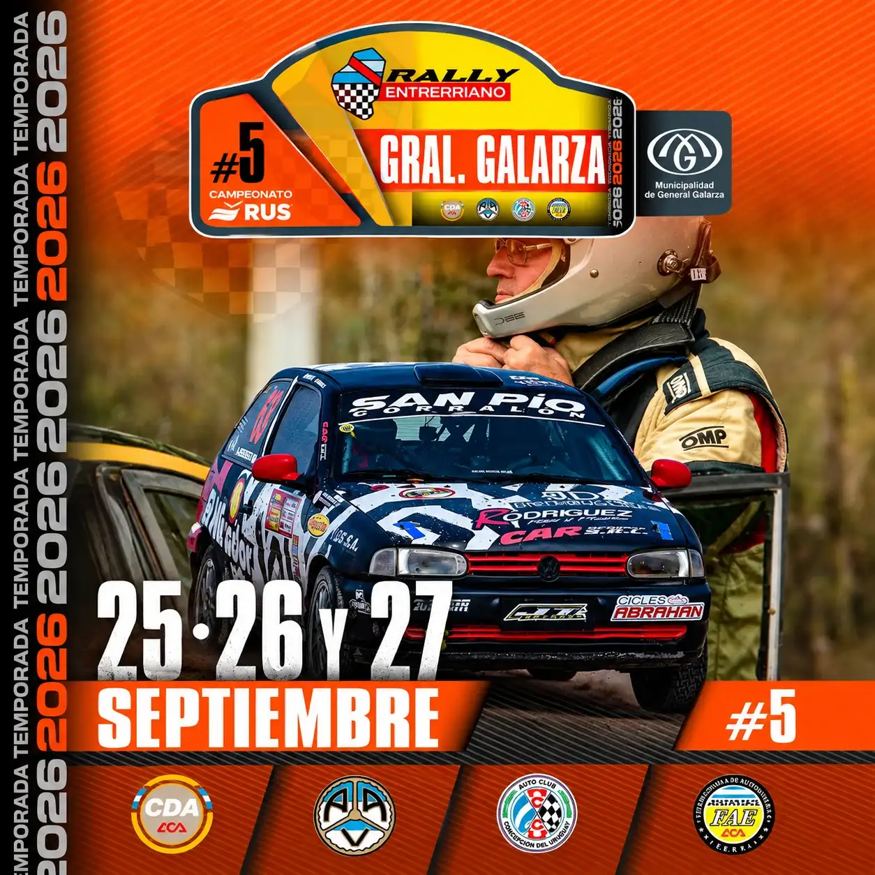 Llega el Rally Entrerriano a General Galarza con la quinta fecha del año