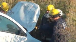 Insólito accidente: Un padre chocó a su hijo en una ruta de Bragado