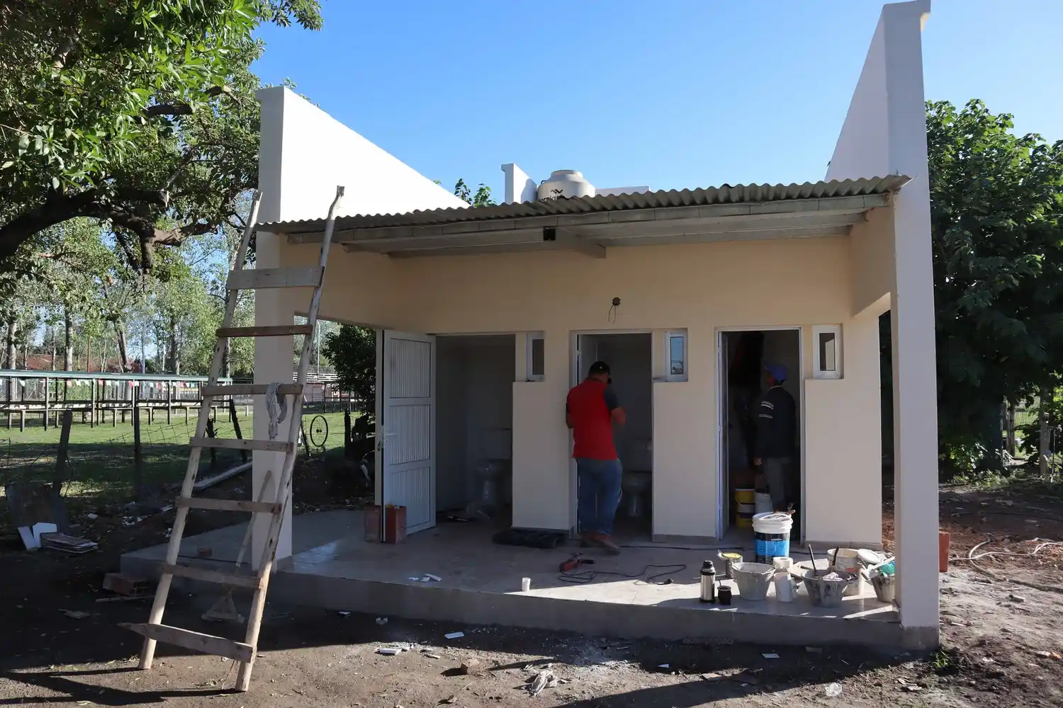 Feria de la Estación: se terminaron de construir los nuevos sanitarios