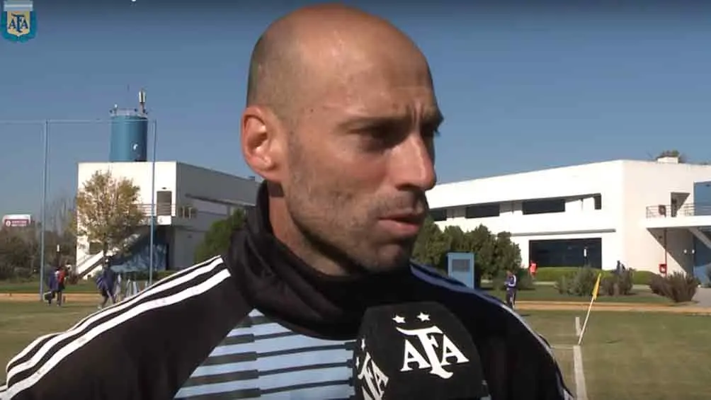 Caballero: “Hoy nos juntamos los tres arqueros, estamos conociéndonos”