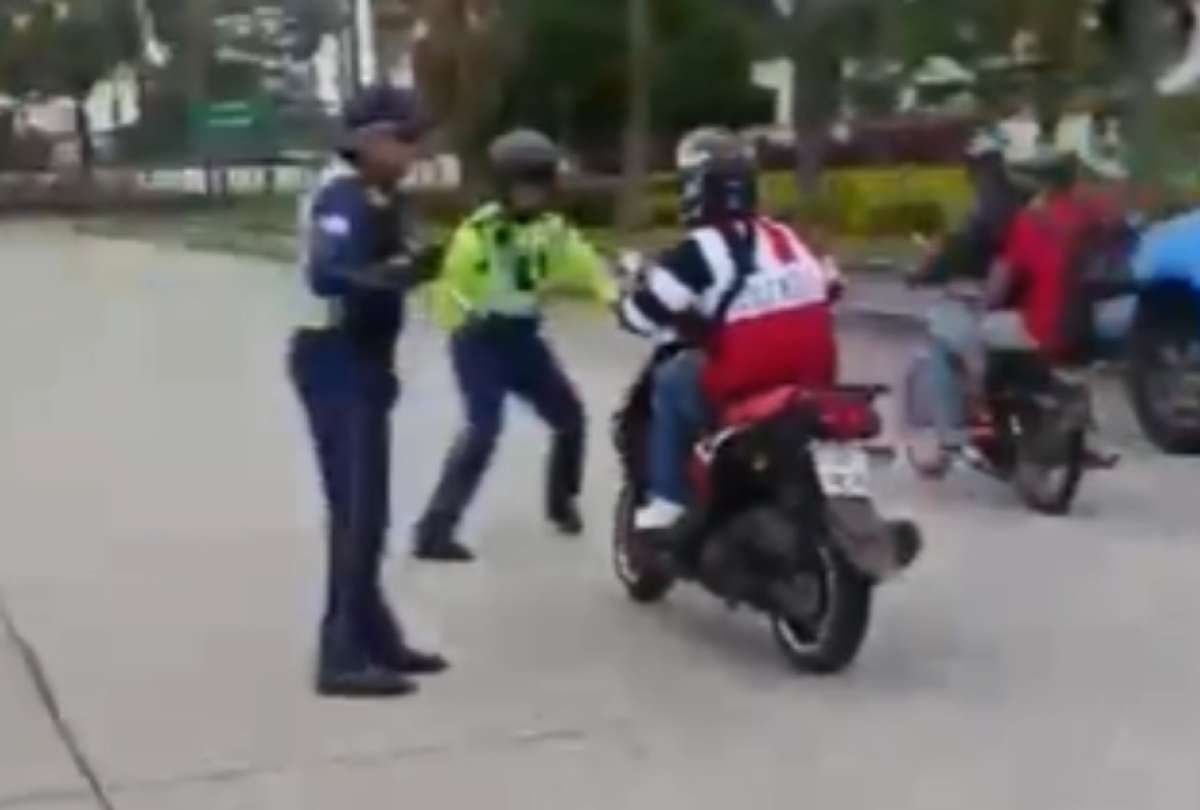 En las imágenes se ve el momento del impacto.