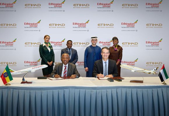 Etihad and Ethiopian unveil joint venture to facilitate flights between Africa, the Middle East, and Asia