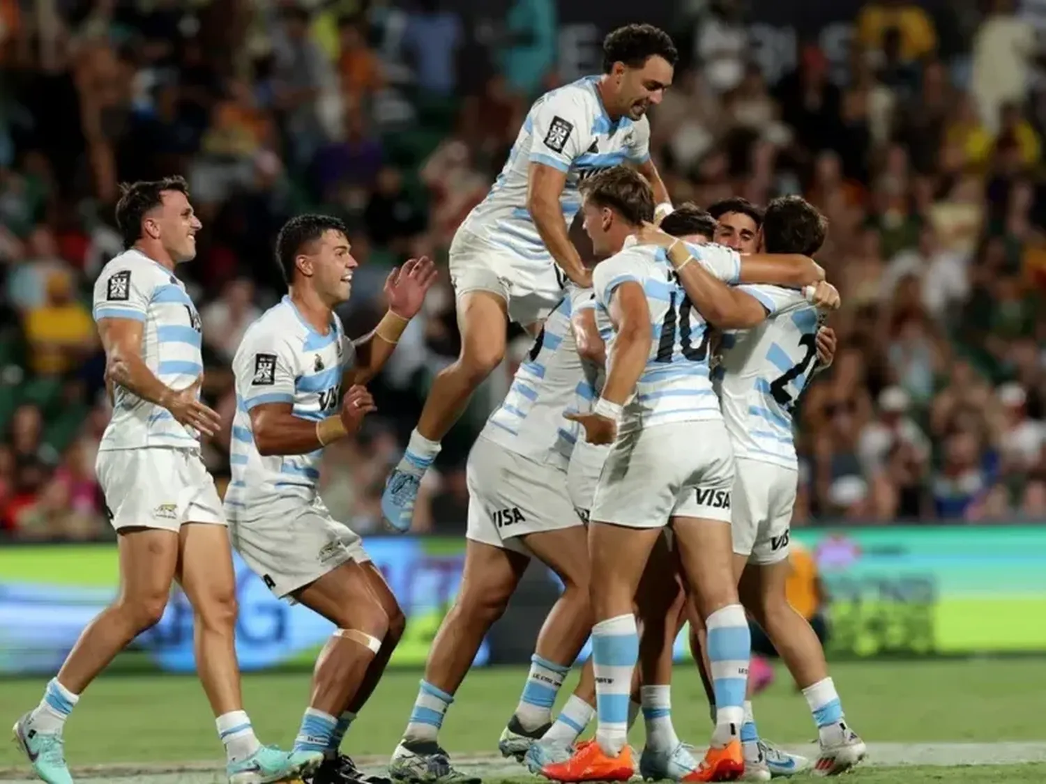 Los Pumas 7s debutaron con una victoria en la Gran Final de Los Ángeles