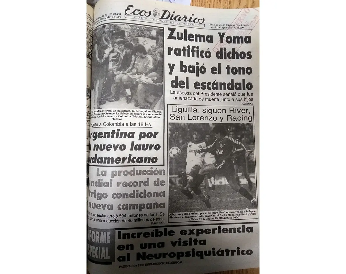 Domingo 21 de julio de 1991