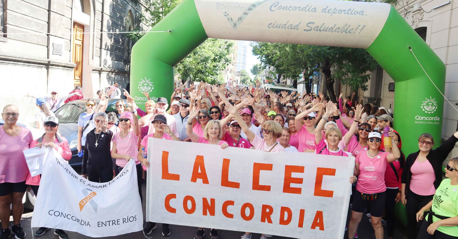 LALCEC Concordia realizó su tradicional caminata contra el cáncer