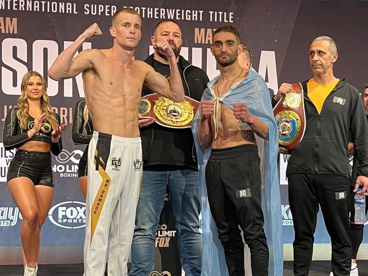 Matías Rueda y Liam Wilson ya superaron el pesaje: a qué hora se subirán al ring