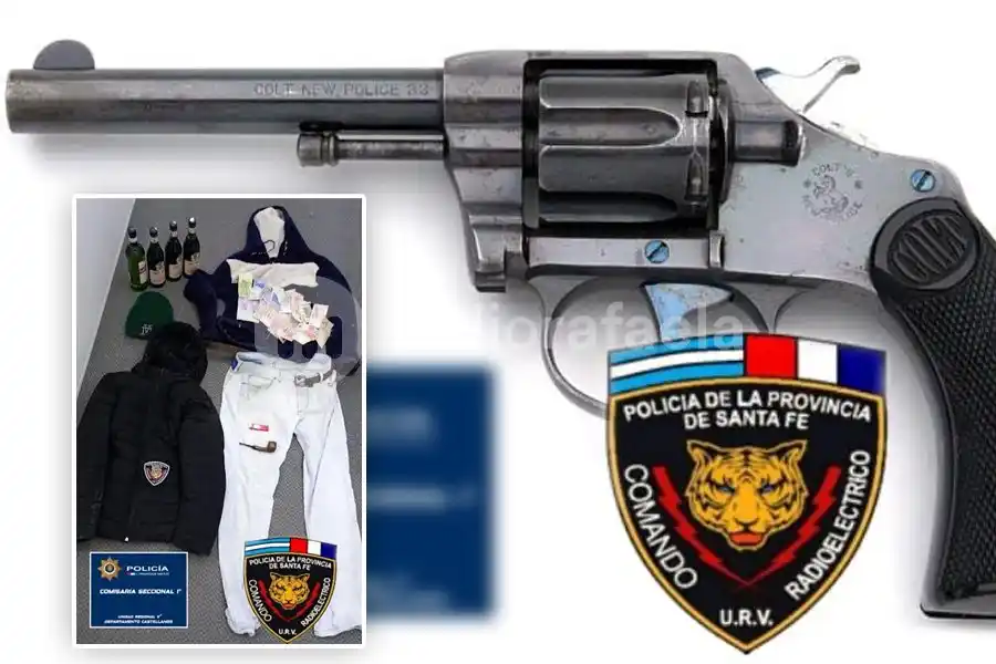 Robo a mano armada en un comercio: hallaron prendas de vestir, las bebidas robadas y dinero en efectivo