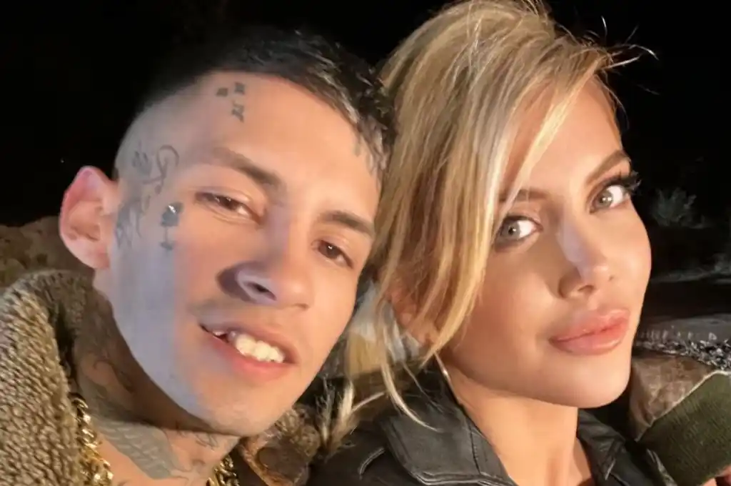 L Gante y Wanda Nara