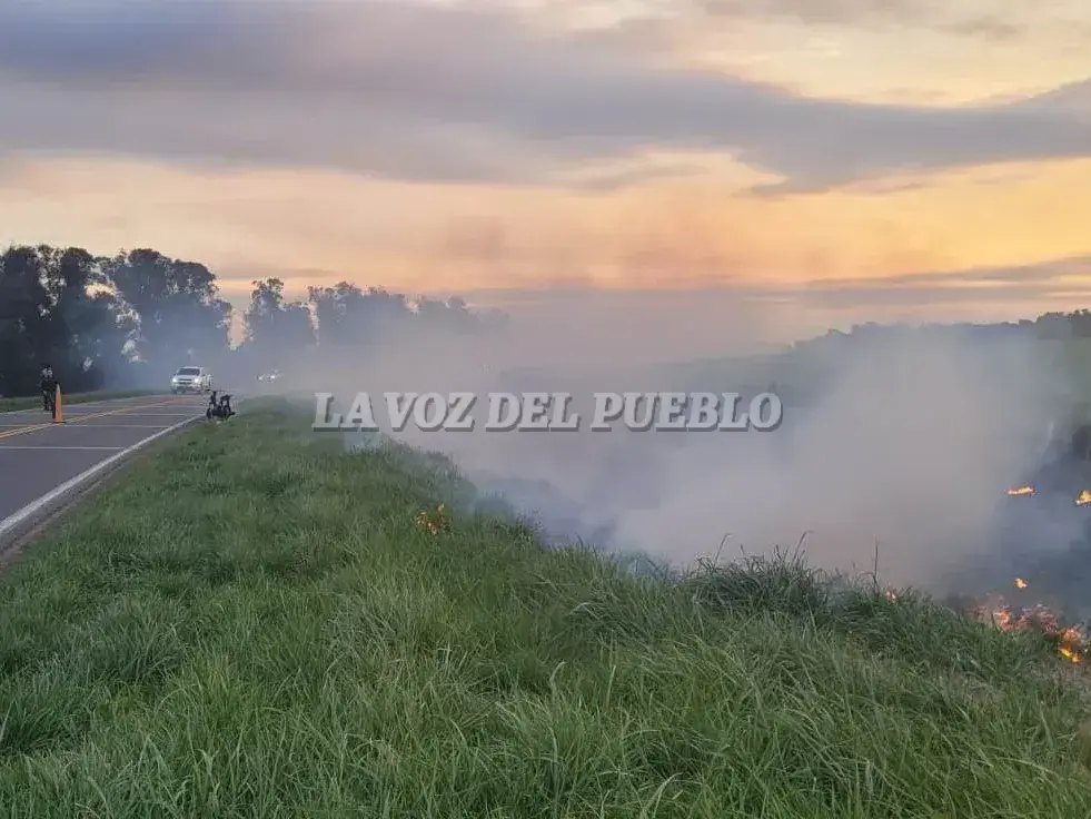 Actuaron bomberos, CPR y Seguridad Vial