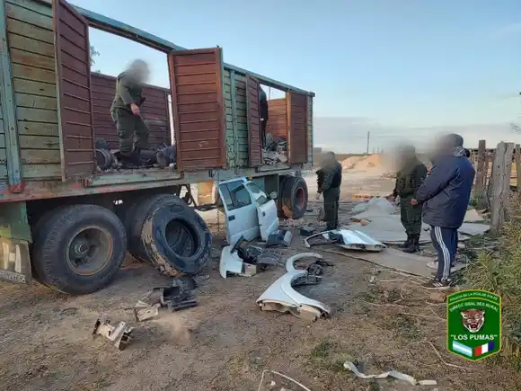 Allanamiento en zona rural: secuestraron diversas autopartes vinculadas a un hecho de robo