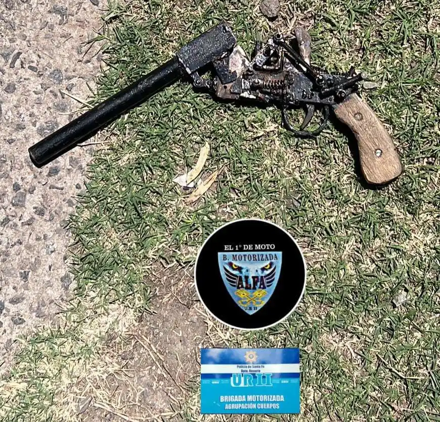 Detuvieron a un hombre en zona sur con un pistolón fabricado a mano