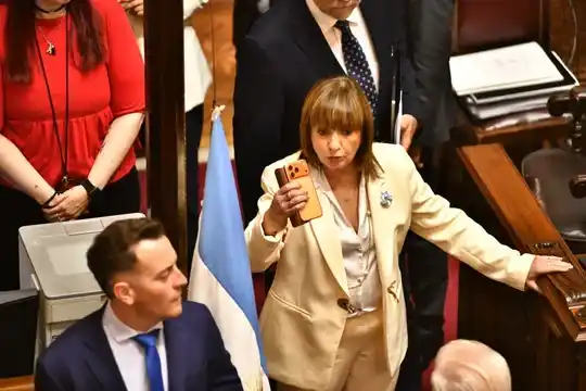 La senadora de LLA Patricia Bullrich, una de las impulsoras del proyecto.