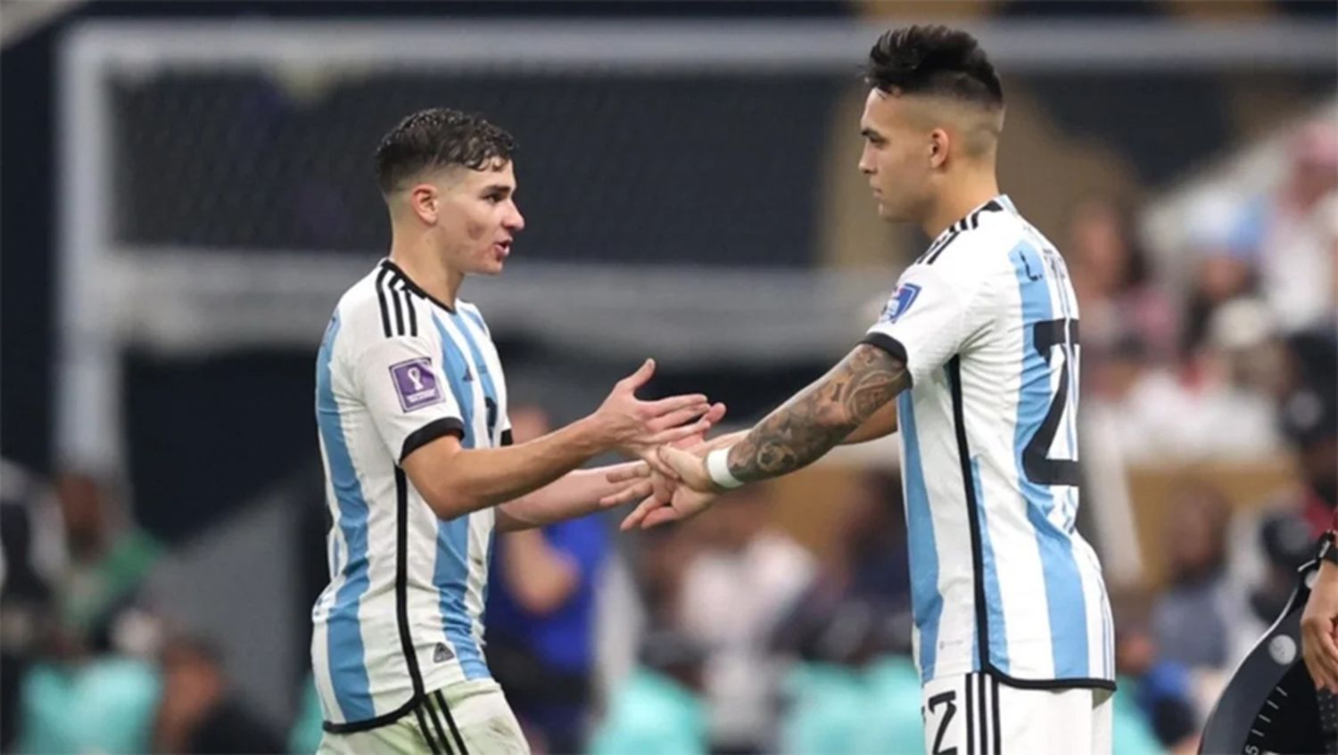 Julián Alvarez y Lautaro Martínez