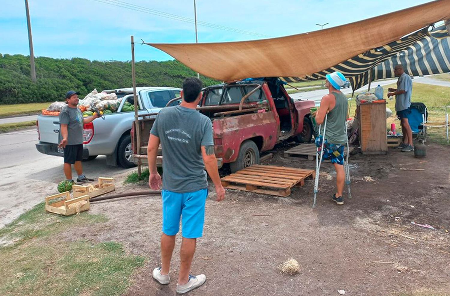 Retiraron el puesto callejero donde mataron a un hombre a balazos