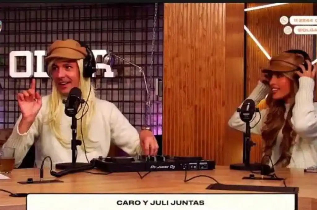 Caro Pardíaco junto a Julieta Poggio