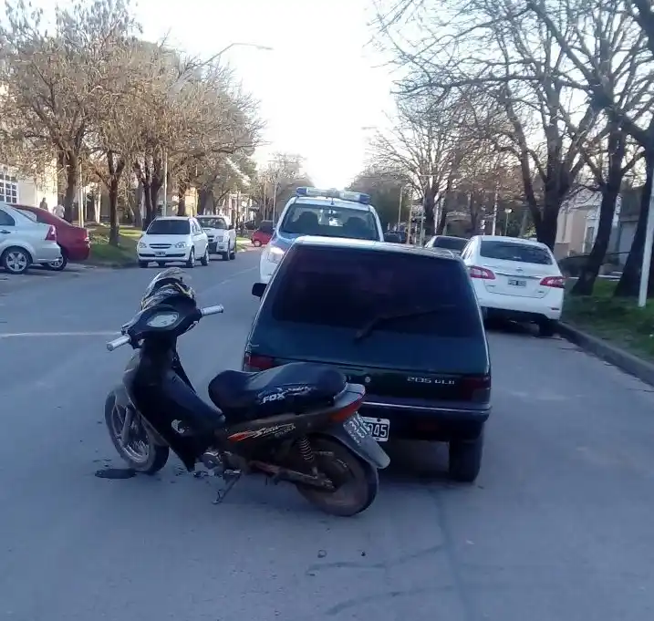 Choque en calle Ramírez