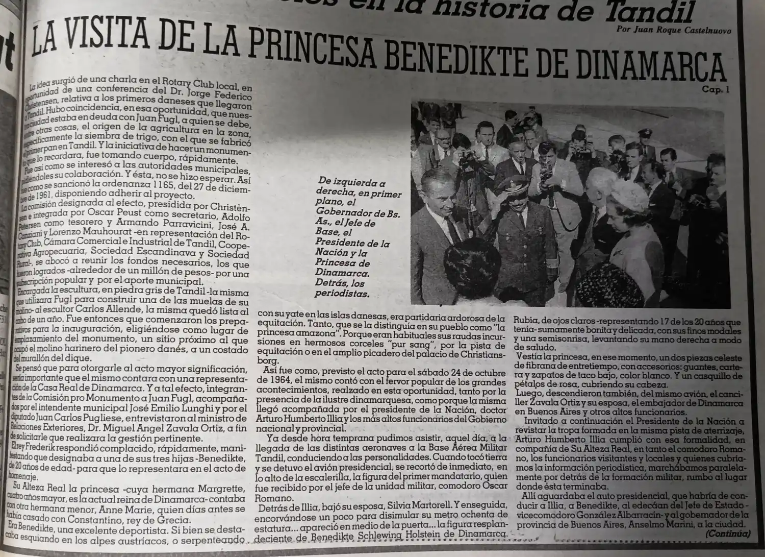 La visita de la princesa Benedikte de Dinamarca  - Cap. 1.
