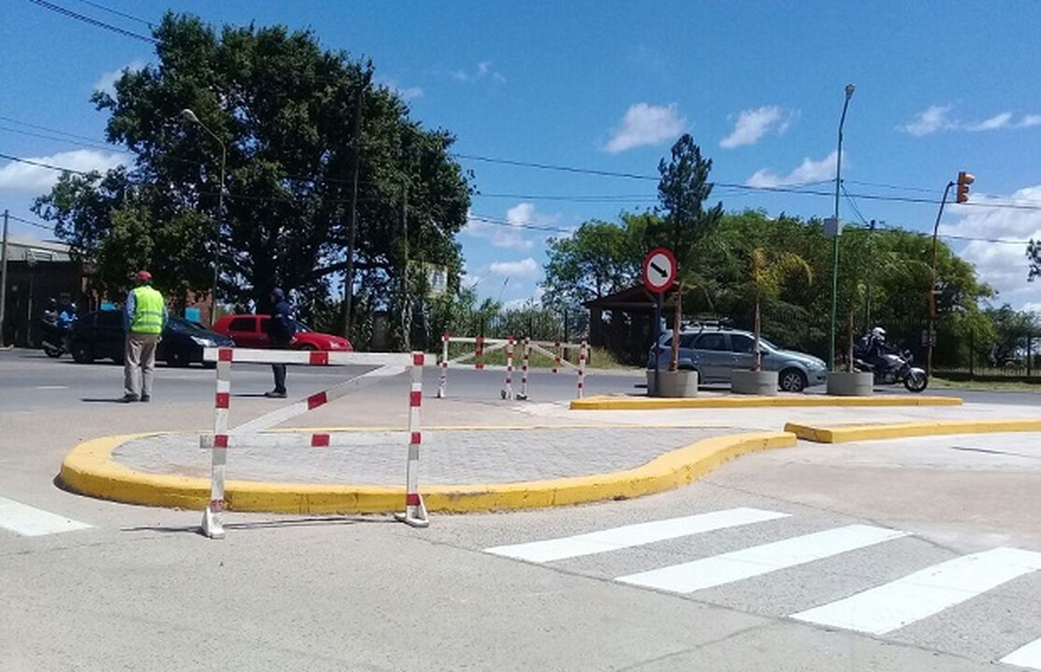 Se habilitará el nuevo derivador de tránsito en el acceso Artigas