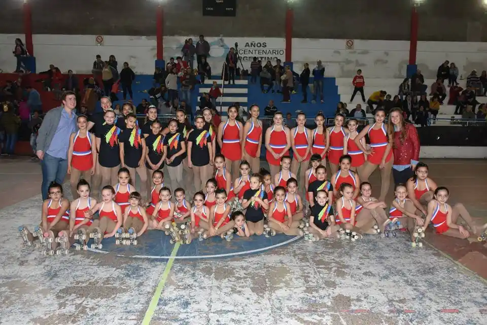 Muestra de invierno de patinadoras