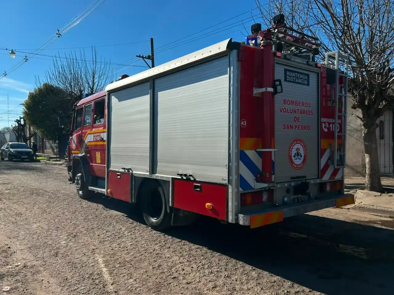 El incendio ocurrió este martes por la tarde.