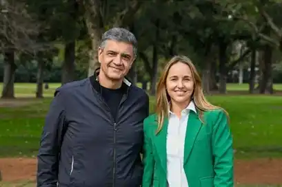 Clara Muzzio, vicejefa de Gobierno porteño, junto a Jorge Macri.