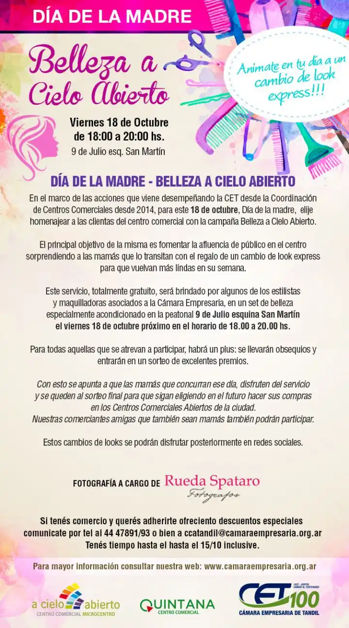 Belleza A Cielo Abierto, una propuesta para las madres