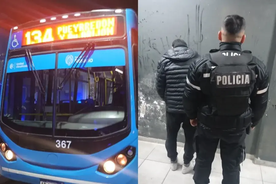 Detuvieron a un pasajero que golpeó a un colectivero en el macrocentro de Rosario