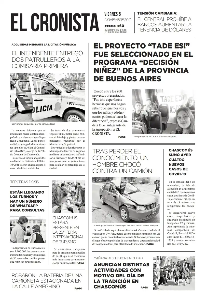 Tapa 5 noviembre 2021