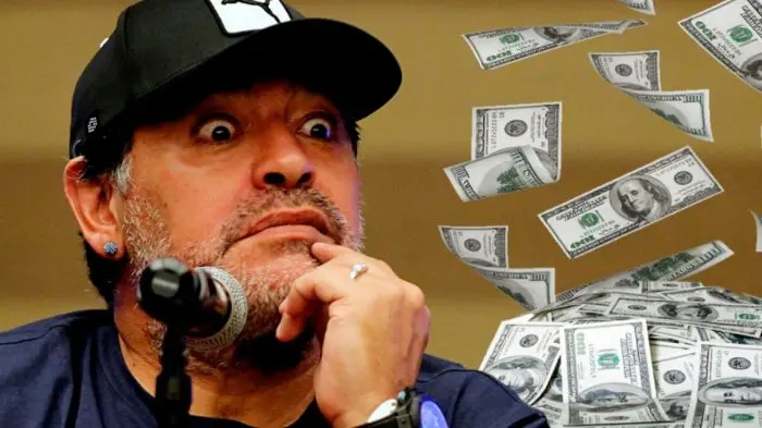 La ostentosa noche de Maradona en Dubai