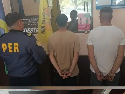 Hasenkamp: detienen a dos hombres con pedido de captura en operativo policial