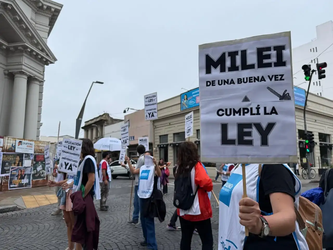 Los docentes universitarios, otra vez con clases públicas y actividades abiertas para exigir la aplicación de la Ley de Financiamiento.