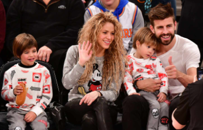 Los dos hijos son de Gerald Piqué y Shakira.